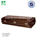 bronze-coloured handles professional coffin with satin interior